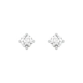 18k White Gold and Diamond Stud with gold weight of 1.17g