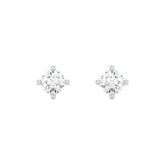 18k White Gold and Diamond Stud with gold weight of 1.26g