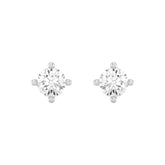 18k White Gold and Diamond Stud with gold weight of 1.27gm