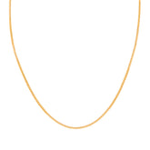 22K Gold Classic 18 Inch Box Chain