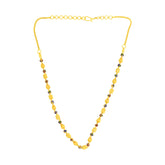 22K Gold 18 Inch Luxury Calcutta Meena Kari Mala Necklace