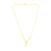 22K Yellow Gold Ball-Bead Contemporary Necklace