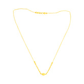22K Yellow Gold Ball-Bead Chic Necklace