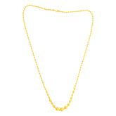 22K Yellow Gold Ball-Bead Captivating Necklace