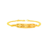 22K Gold Om Baby Bracelet