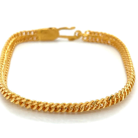 22K Gold Men's Dapper Bracelet