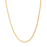 18'' Yellow Gold Box Fancy Chain 2MM