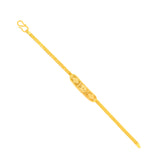 22K Gold Om Baby Bracelet