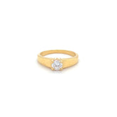 22K Gold CZ Baby Ring