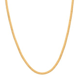 18'' Yellow Gold Flat Chain 1MM