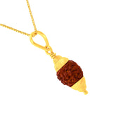 22K Gold Large Rudraksha Pendant