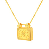 22K Gold Box Locket Taweez Pendant