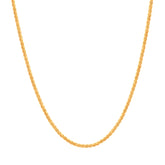 18'' Fancy Yellow Gold Chain 1MM