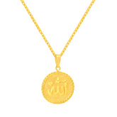22K Yellow Gold Religious Allah Pendant with gold weight of 1.59g