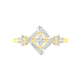 18k Yellow Gold and Diamond Fancy Ring in size 5.5 and total gold weight of 1.93 gm