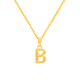22K Yellow Gold Initial B Pendant with gold weight of 1.08g