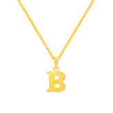 22K Yellow Gold Initial B Pendant with gold weight of 0.97g