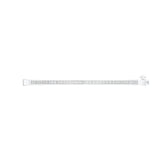 18k White Gold and Diamond Hinged Bracelet measuring 2mm thickness x 58mm width Gold Weight 11.04
