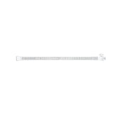 18k White Gold and Diamond Hinged Bracelet measuring 2mm thickness x 58mm width Gold Weight 10.94