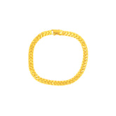22K Gold Men's V Pattern Bracelet