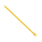 22K Gold Men's V Pattern Bracelet