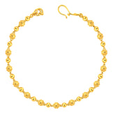 22K Yellow Gold Ball-Bead Bracelets measuring 7.25 inch length