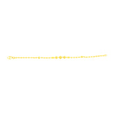 22K Yellow Gold Ball-Bead Bracelet measuring 2.7mm thickness x 7.5 inch length