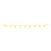 22K Yellow Gold Star Charm Bracelet measuring 0.83mm thickness x 7.5 inch length