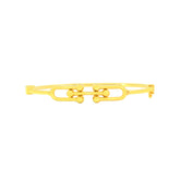 22K Yellow Gold Fancy Bracelet measuring 10mm thickness x 2.25inch length