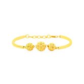 22K Yellow Gold Fancy Bracelets measuring 10mm thickness x 2.4inch length