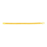22K Yellow Gold Fancy Men's Bracelets measuring 3.3mm thickness x 8.3 inch length