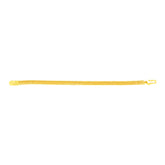 22K Yellow Gold Fancy Men's Bracelet measuring 3.3mm thickness x 8.5 inch length