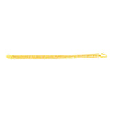 22K Yellow Gold Fancy Men's Bracelet measuring 2.1mm thickness x 9.02 inch length