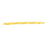 22K Yellow Gold Men's Religious Bracelet measuring 3.3mm thickness x 7.5 inch length