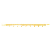 22K Yellow Gold Fancy Bracelet measuring 5mm thickness x 7.4 inch length