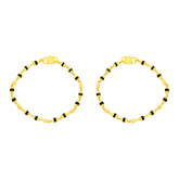 22k Yellow Gold Childrens Bracelet Pair weighing approximately 5.56g