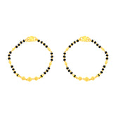 22k Yellow Gold Childrens Bracelet Pair weighing approximately 4.5g