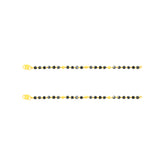 22k Yellow Gold Childrens Bracelet Pair weighing approximately 4.55g