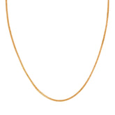 22K Gold Classy 18 Inch Bismark Square Chain