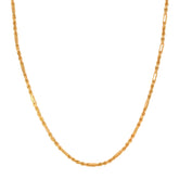 22K Gold 26 Inch Fancy Rope Chain