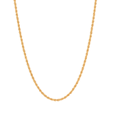 22K Gold Dainty Rope Chain 18 Inches