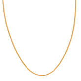 22K Gold Classic Foxtail Chain 20 Inches