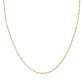 20'' Ball Bead Two Tone Gold 2MM