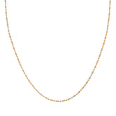 16'' Gold Two Tone Ball Bead Chain 2.43MM