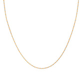20'' Ball Bead Two Tone Gold 1.5MM