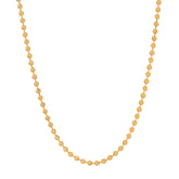 20'' Ball Bead Yellow Gold 2MM