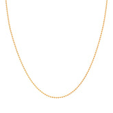 18'' Ball Bead Yellow Gold 1.5MM