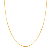 18'' Ball Bead Yellow Gold 2MM