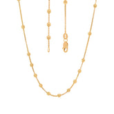 22'' Ball Bead Yellow Gold 1.5MM