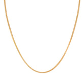 22k Yellow Gold Square Ball Chain measuring 2mm width x 24 inch length